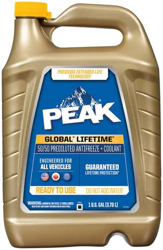 Peak 1 Gallon Amber 50/50 Antifreeze/Coolant