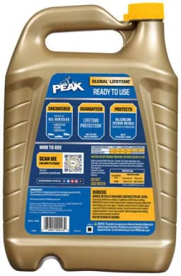 Peak 1 Gallon Amber 50/50 Antifreeze/Coolant - Image 2