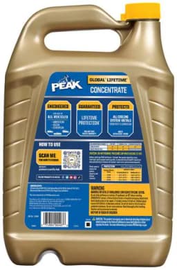 Peak 1 Gallon Amber Concentrate Antifreeze/Coolant - Image 2