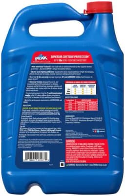 Peak 1 Gallon Yellow Concentrate Antifreeze/Coolant - Image 2