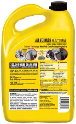 Prestone 1 Gallon Yellow 50/50 Antifreeze/Coolant - Image 2