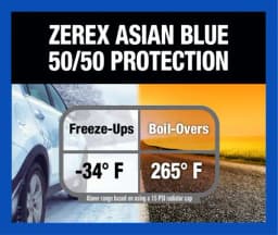 Zerex 1 Gallon Blue 50/50 Antifreeze/Coolant - Image 4