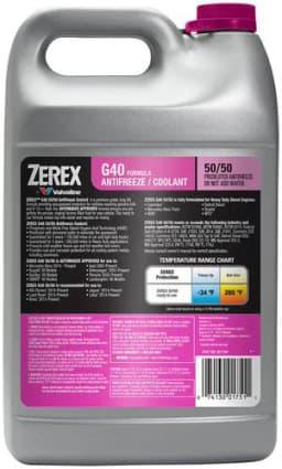 Zerex 1 Gallon Pink, Purple 50/50 Antifreeze/Coolant - Image 2