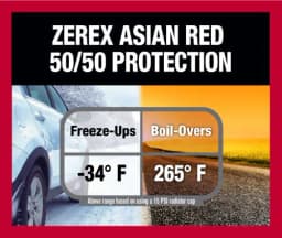 Zerex 1 Gallon Red 50/50 Antifreeze/Coolant - Image 4