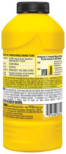 Prestone 12 Ounce DOT 3 Brake Fluid - Image 2