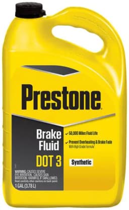 Prestone 1 Gallon DOT 3 Brake Fluid - Image 1