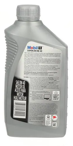 Mobil 1 Full Synthetic Motor Oil 0W-40 1 Quart - Image 2