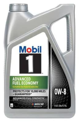 Mobil 1 Full Synthetic Motor Oil 0W-8 5 Quart - Image 1