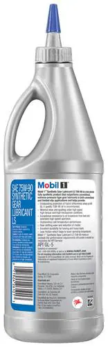 Mobil 1 Synthetic Gear Oil 75W-90 1 Quart - Image 2