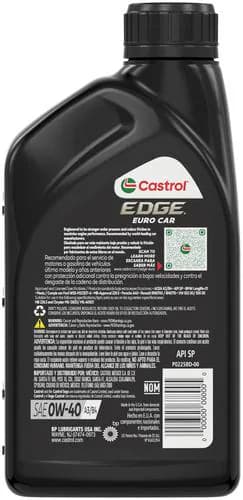 Castrol Edge Full Synthetic Motor Oil 0W-40 1 Quart - Image 2