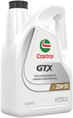 Castrol GTX Conventional Motor Oil 20W-50 5 Quart - Image 2