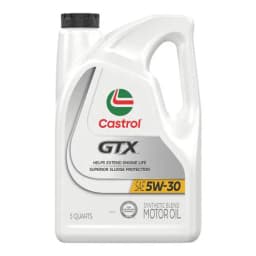Castrol GTX Synthetic Blend 5W-30 Motor Oil 5 Quart - Image 1