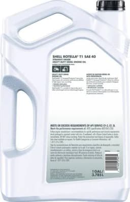 Shell Rotella Conventional Motor Oil 40W 1 Gallon - Image 2