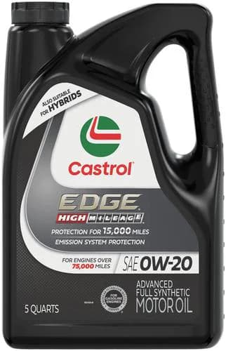 Castrol Edge Full Synthetic Motor Oil 0W-20 5 Quart
