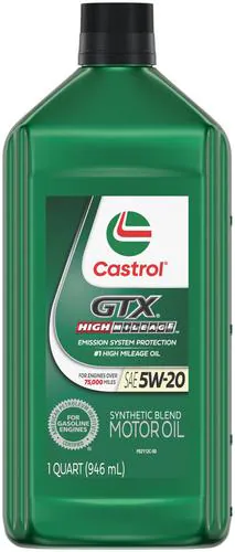 Castrol GTX High Mileage Synthetic Blend Motor Oil 5W-20 1 Quart