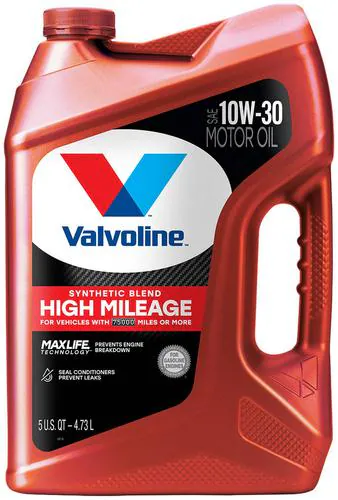 Valvoline MaxLife High Mileage Synthetic Blend 10W-30 Motor Oil 5 Quart